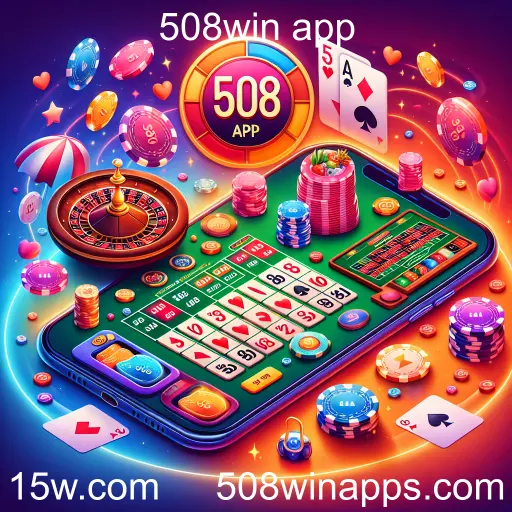 Imagem promocional da 508win app mostrando a plataforma e suas vantagens